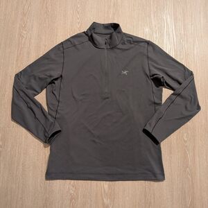 Arc'teryx Pullover Men's XL Half Zip Performance Athletic Charcoal